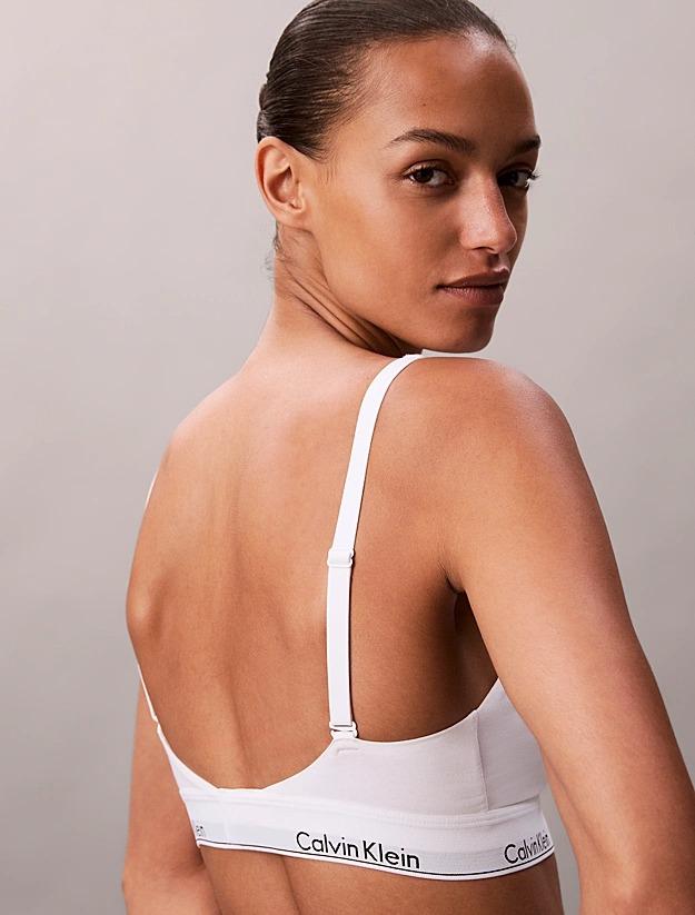 Bralette leggermente foderata - Icon Cotton Moda LV00QF8503 100 CALVIN KLEIN 