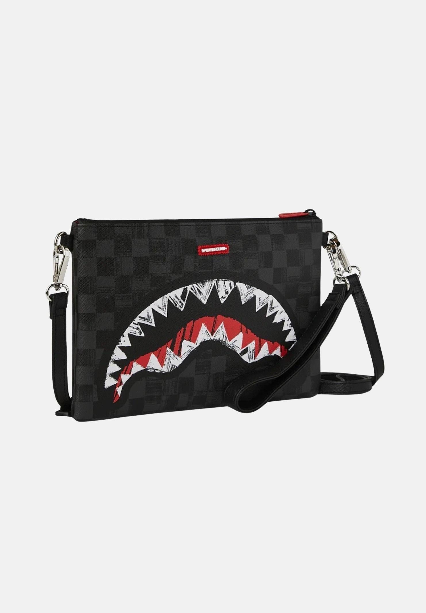 Scribble Shark Crossover Clutch 910B8229 NSZ SPRAYGROUND 