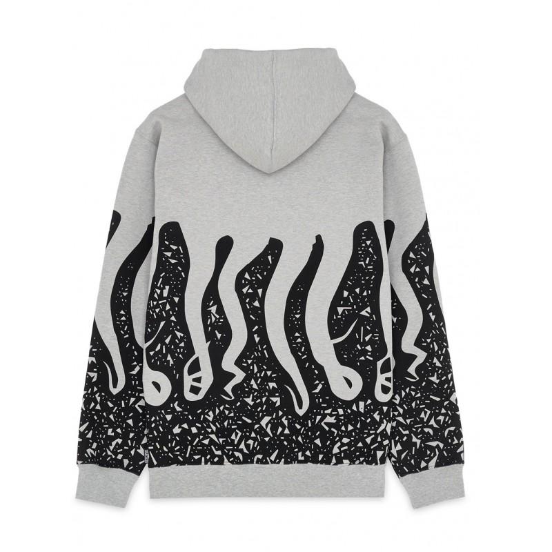 Hoodie Stamp 22WOSH25 LIGHT GREY OCTOPUS 