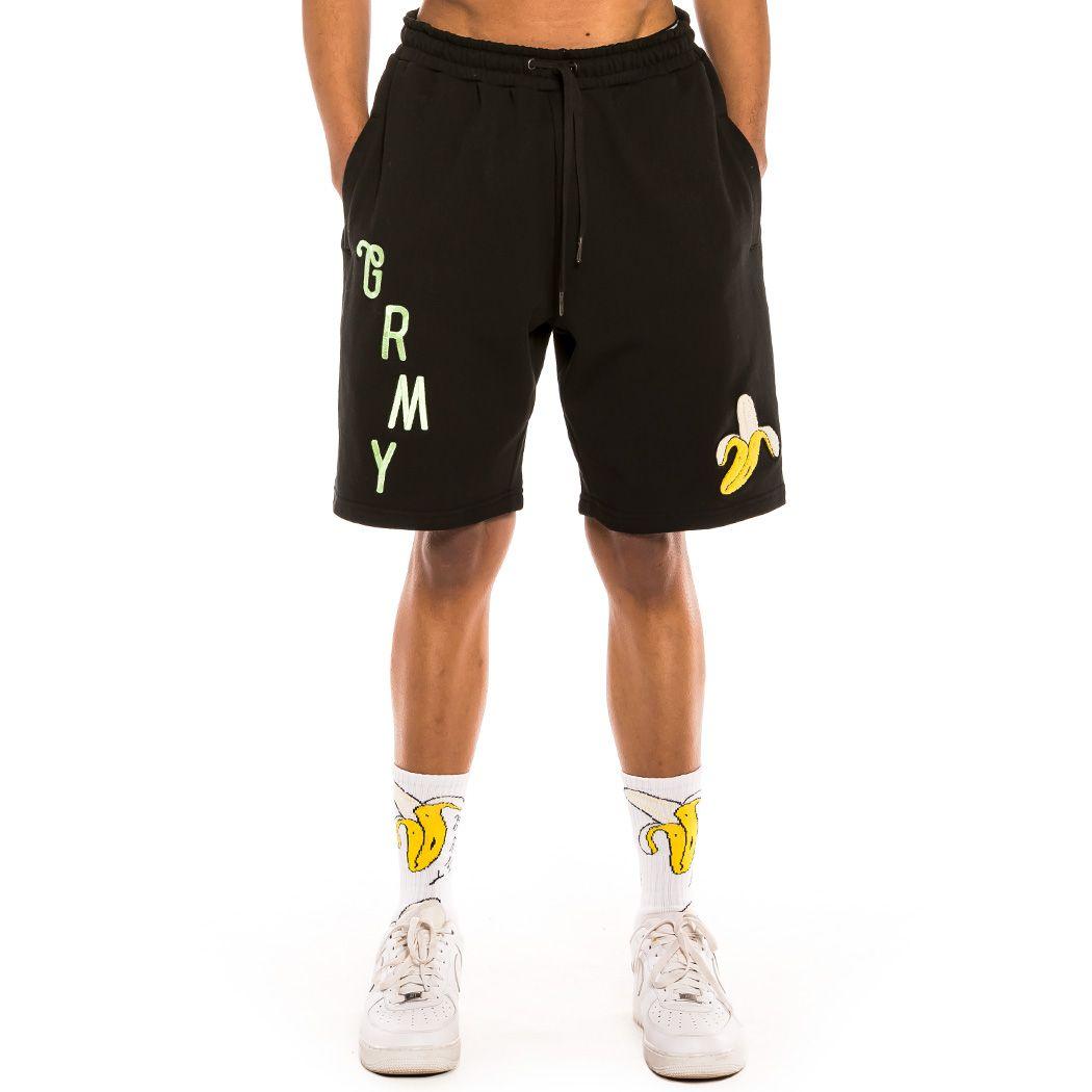 "Jungle Punch " Sweatshorts GSS155 BLK GRIMEY 