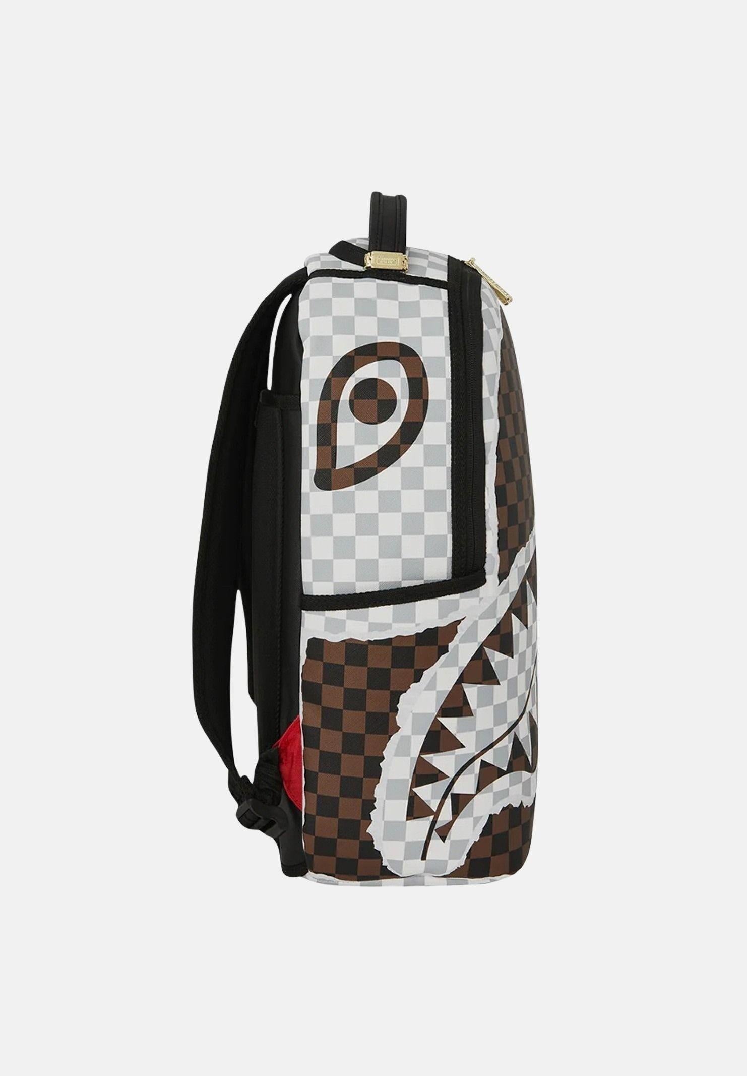 Sip Brown And Cream Tear Dlxsv Backpack 910B8290 NSZ SPRAYGROUND 