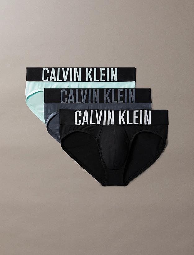 Slip con vestibilità a livello dei fianchi in confezione da 3 - Microfibre Stretch 000NB3607A ZDB CALVIN KLEIN 
