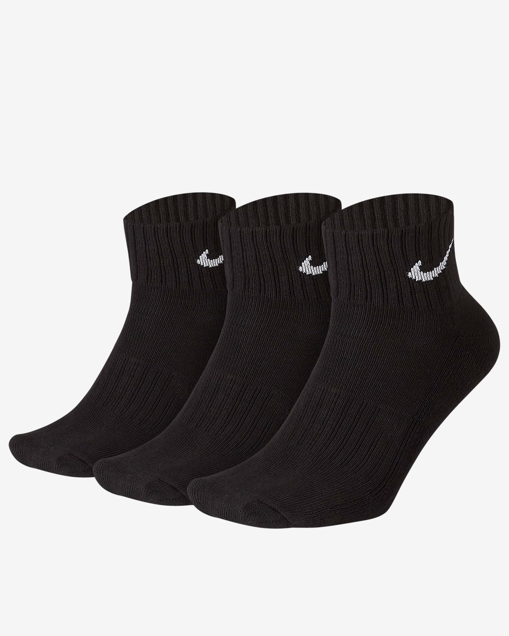 U Nk Everyday Cush Ankle 3pr SX7667 010 NIKE 
