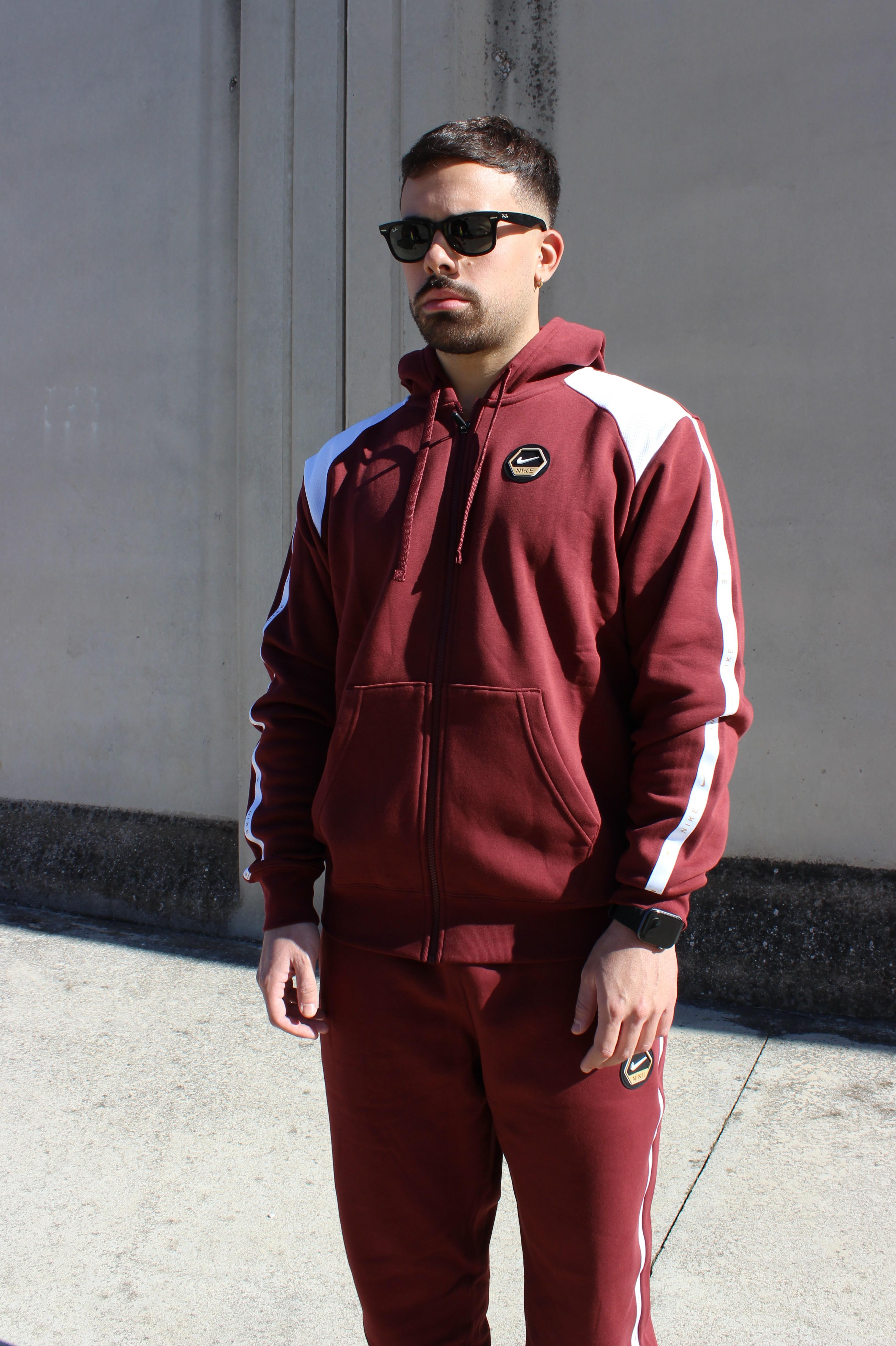 Tuta Con Cappuccio e Zip Con Cuciture A Contrasto IH4285 619 NIKE 