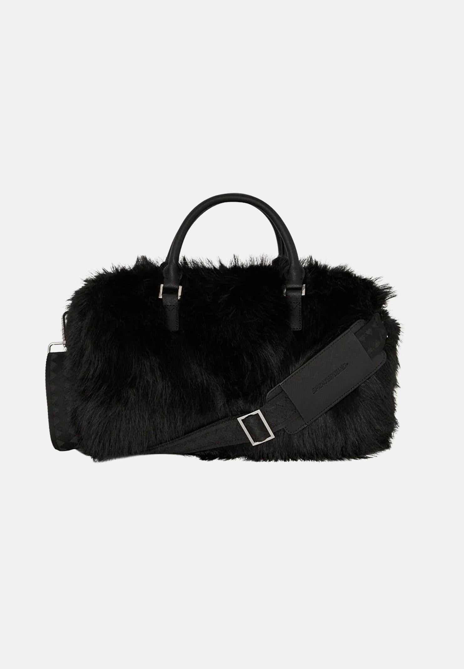 Fur Cray Black Mini Duffle 910D8209 NSZ SPRAYGROUND 