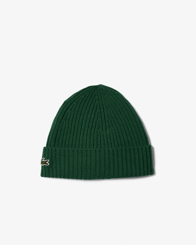 Berretto in lana spazzolata a costine RB0001 132 LACOSTE 
