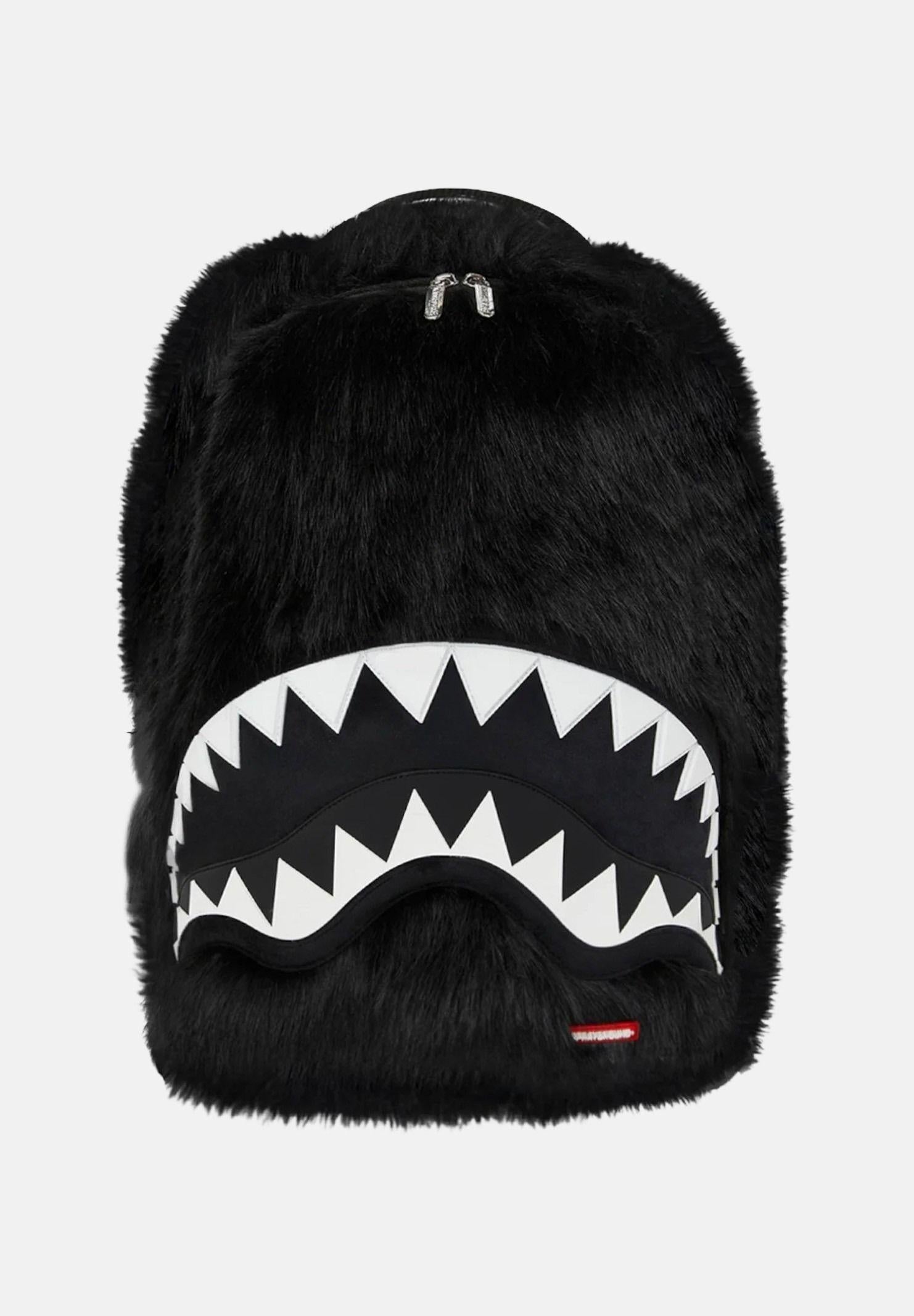 Fur Cray Black Backpack 910B8203 NSZ SPRAYGROUND 
