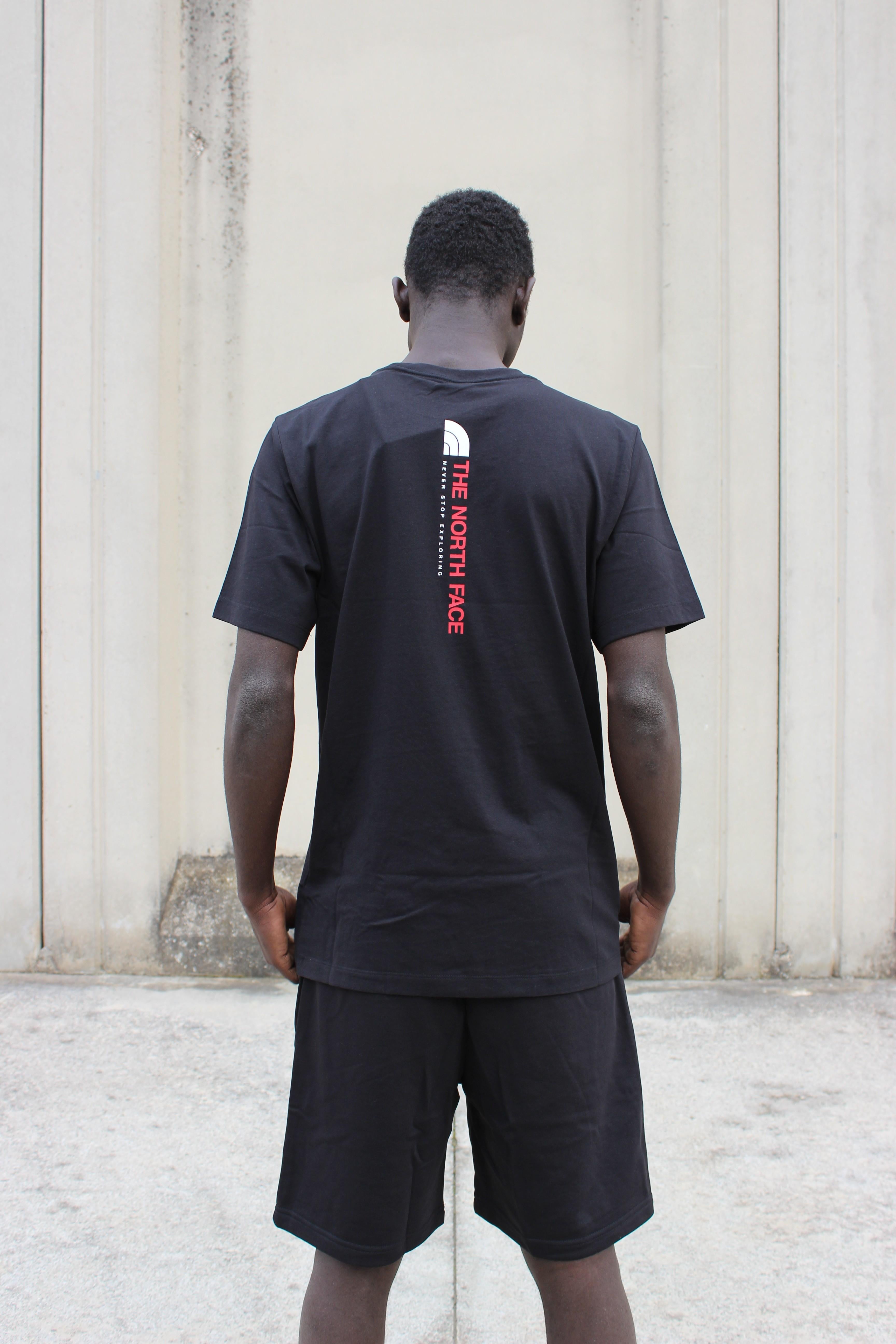 Vertical Regular Short Sleeve Tee-Grap NF0A8GV1 JK31 THE NORTH FACE 