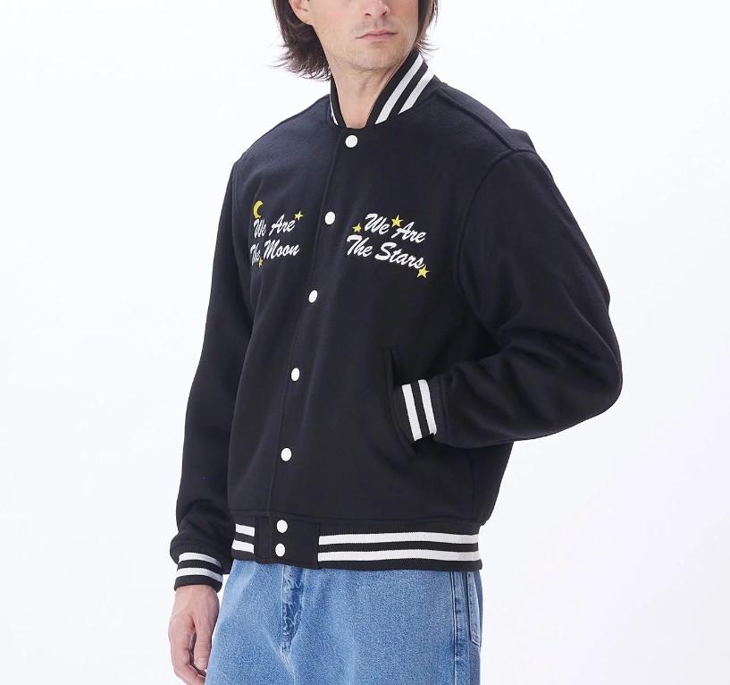 Wizard Varsity Jacket 121800551 BLK OBEY 
