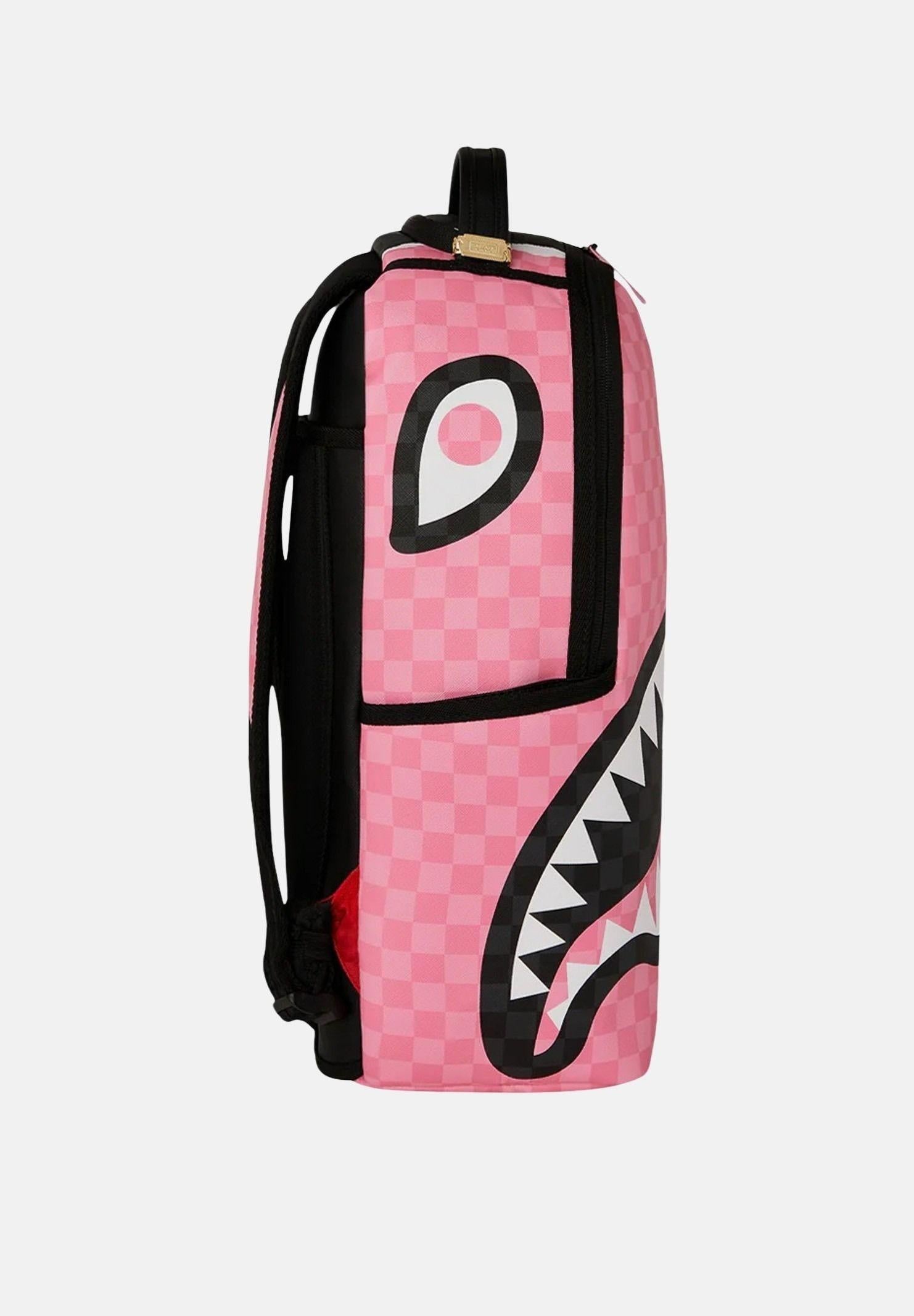 Pink And Black Tear Sip Backpack 910B7692 NSZ SPRAYGROUND 