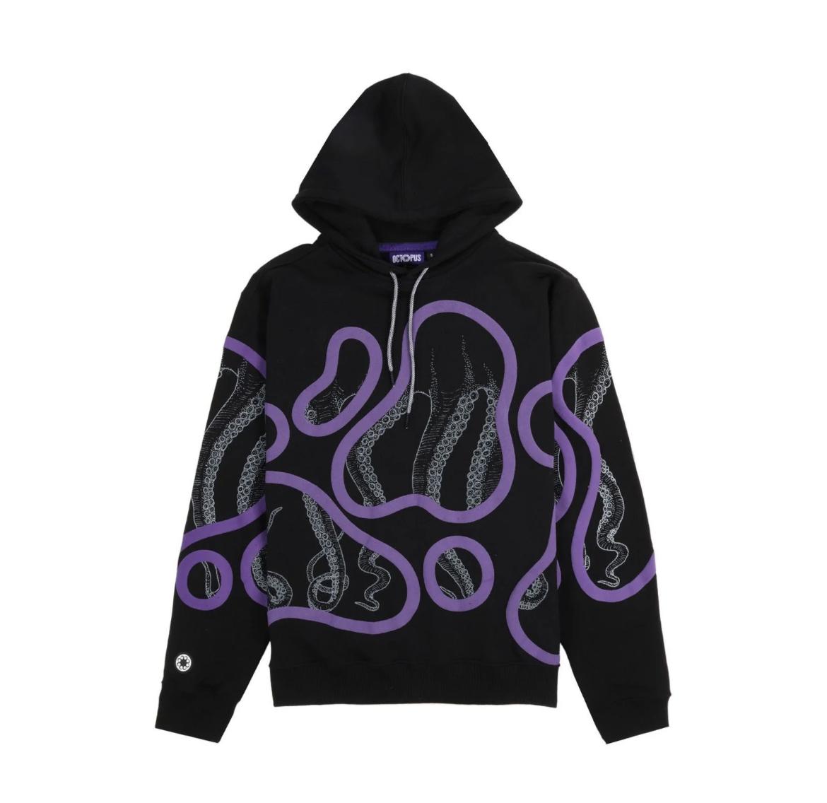 Stained Hoodie 23SOSH55 BLACK OCTOPUS 