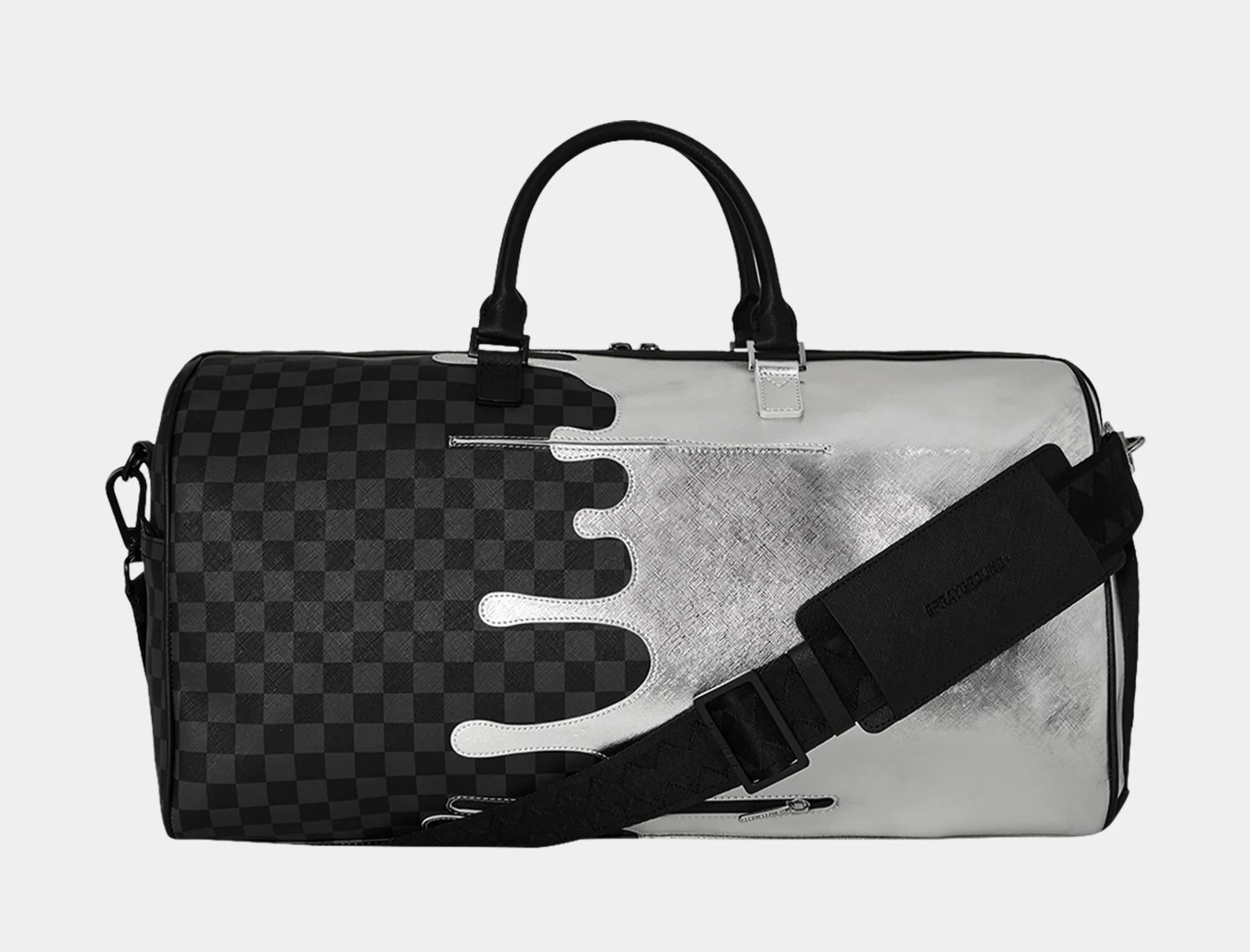 Silver Side Drip Black Check Large 910D8924NSZ UNI SPRAYGROUND 