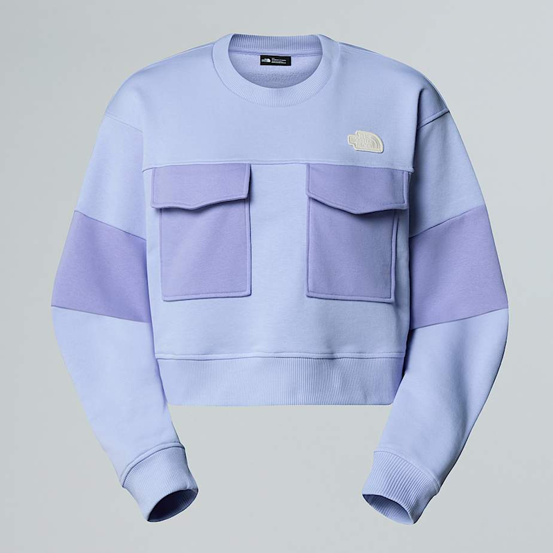 Terry Oversized Cropped Crew