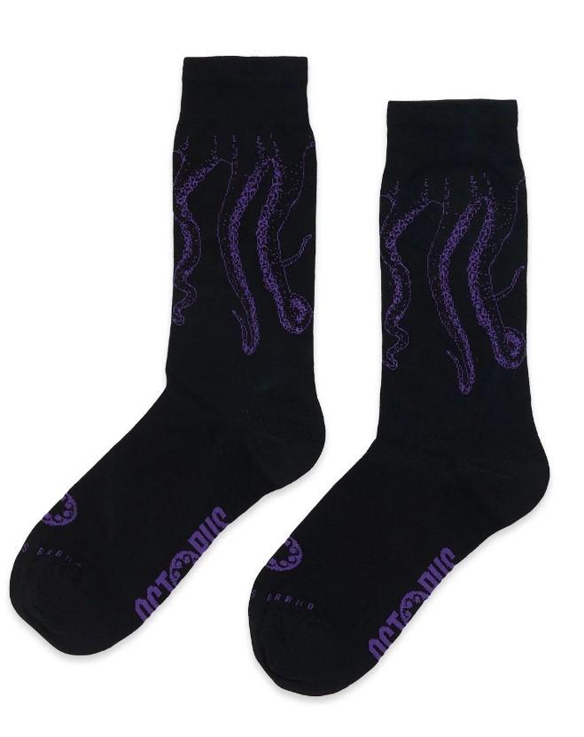 Outline socks 23SOSX03 BLACK OCTOPUS 