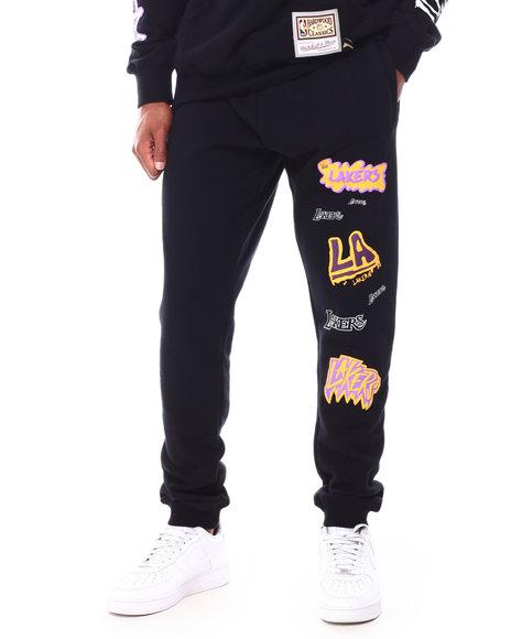 NBA Sweatpants PSWP4773 LALBLK MITCHELL&NESS 