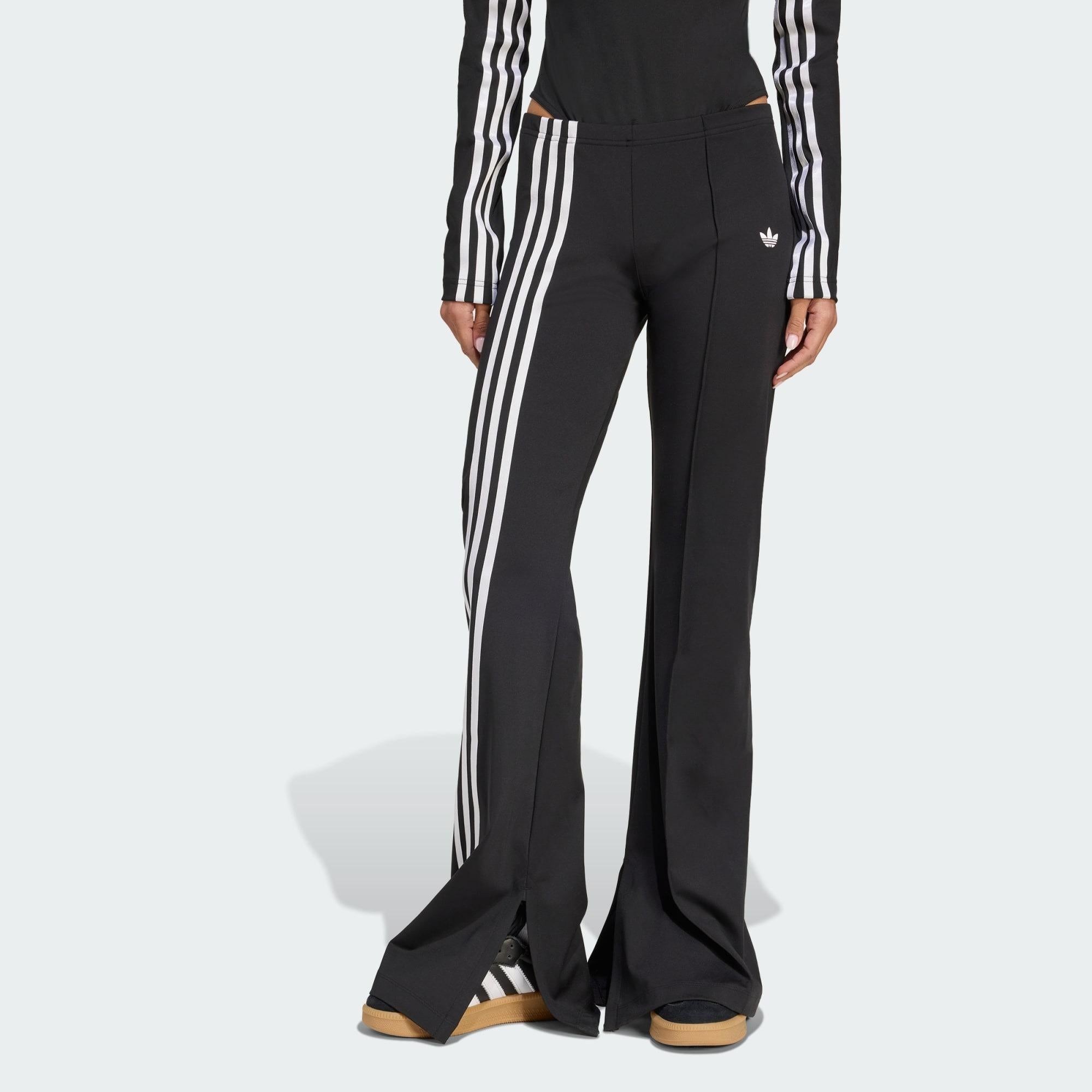 Pantaloni svasati con dettagli a nastro e 3 strisce sfalsate. JX2697 UNI ADIDAS 