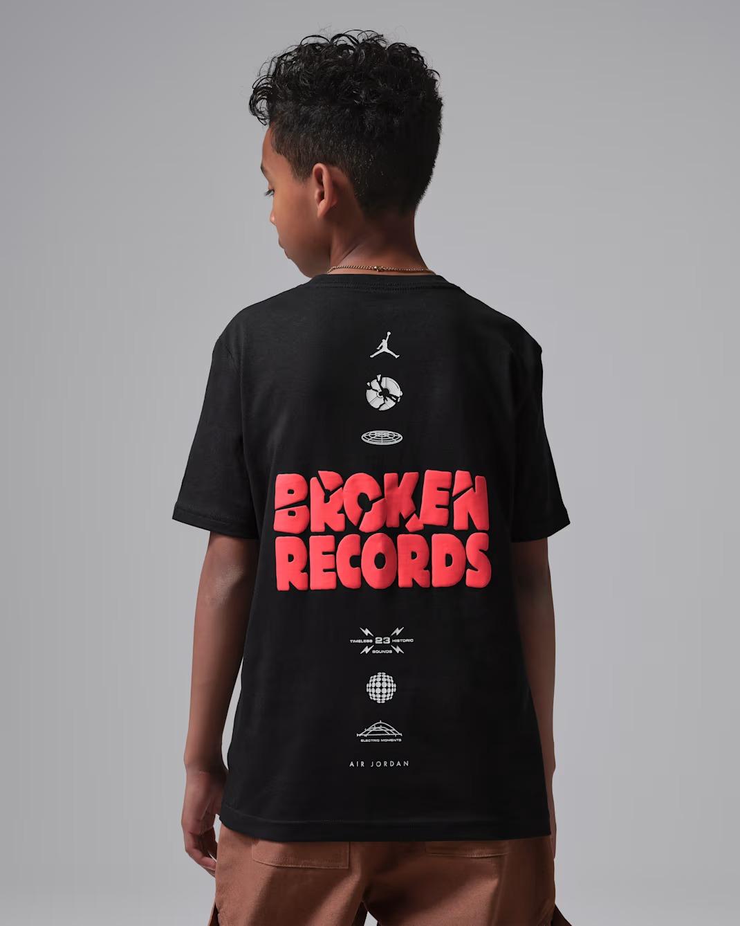JBD mj broken records tee 95F628 023 JORDAN 