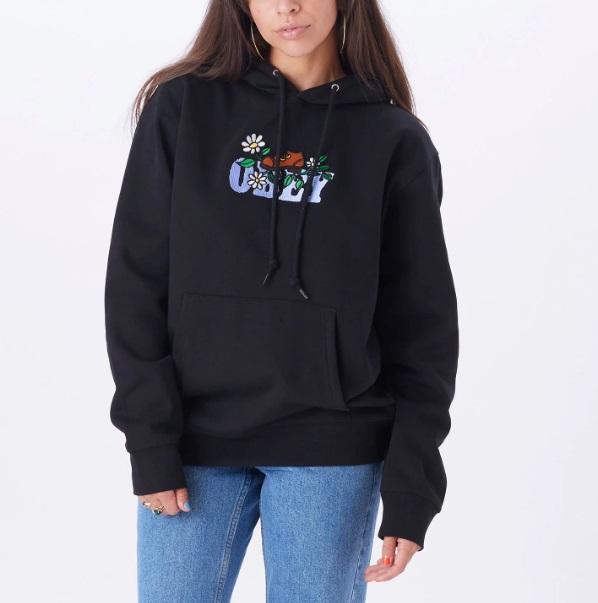 Obey step pullover hoodie 22UC000040 BLACK OBEY 