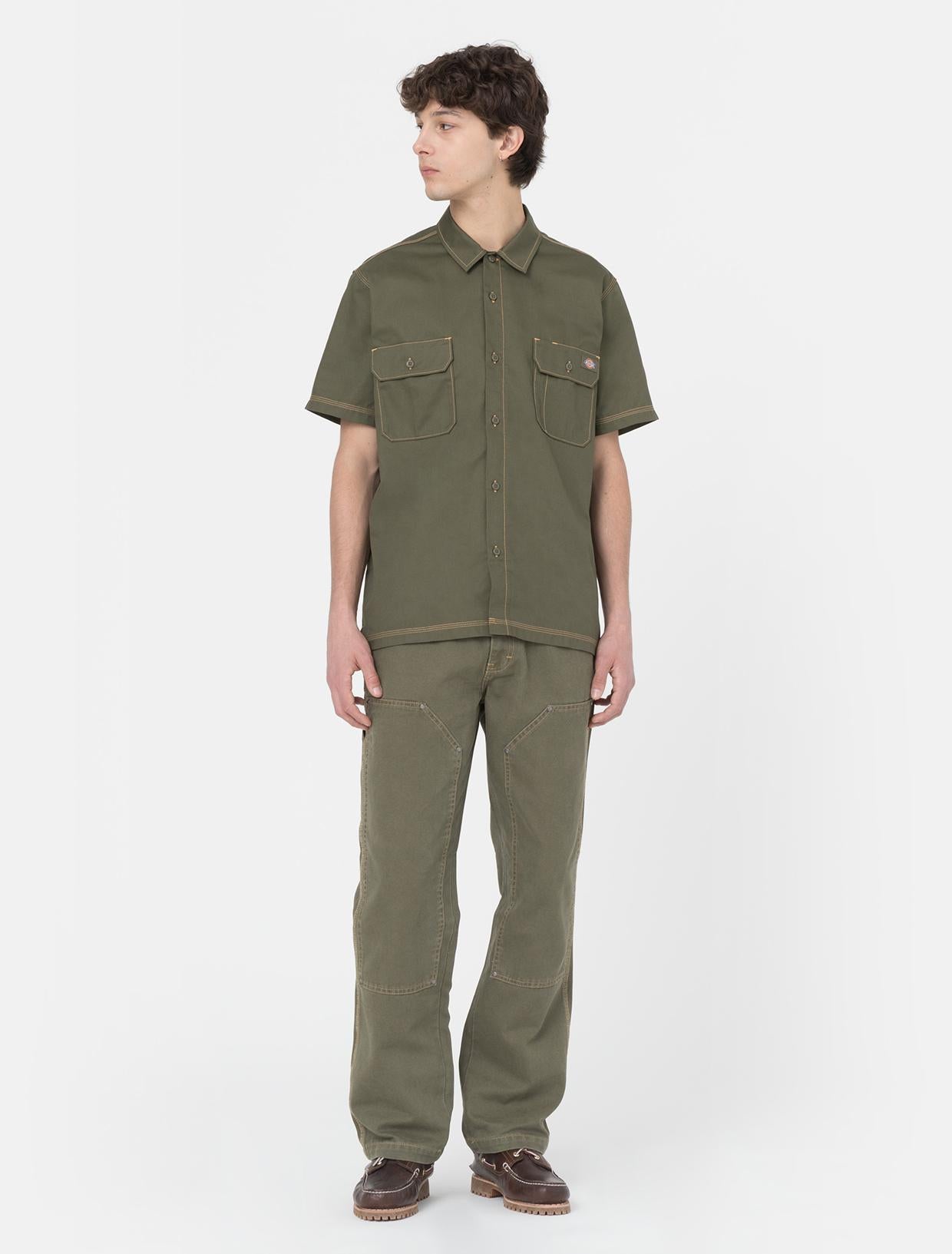 MADRAS SHIRT SS MILITARY GR DK0A4Y7L MGR1 DICKIES 
