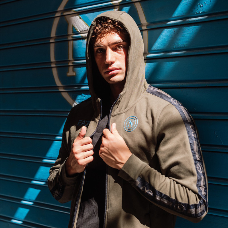 Tuta nylon con cappuccio TUTA NYLON CAPP OLIVE NIGHT EA7 