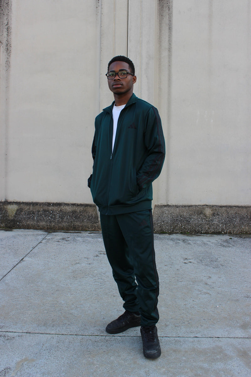 Tuta Sportiva Basic 3 Strisce Tricot Track Suit