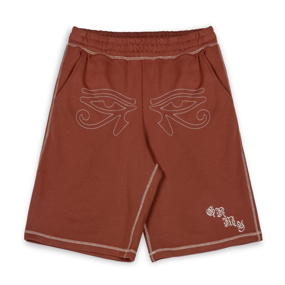 Baggy Sweatshorts GBSS165 BROWN GRIMEY 