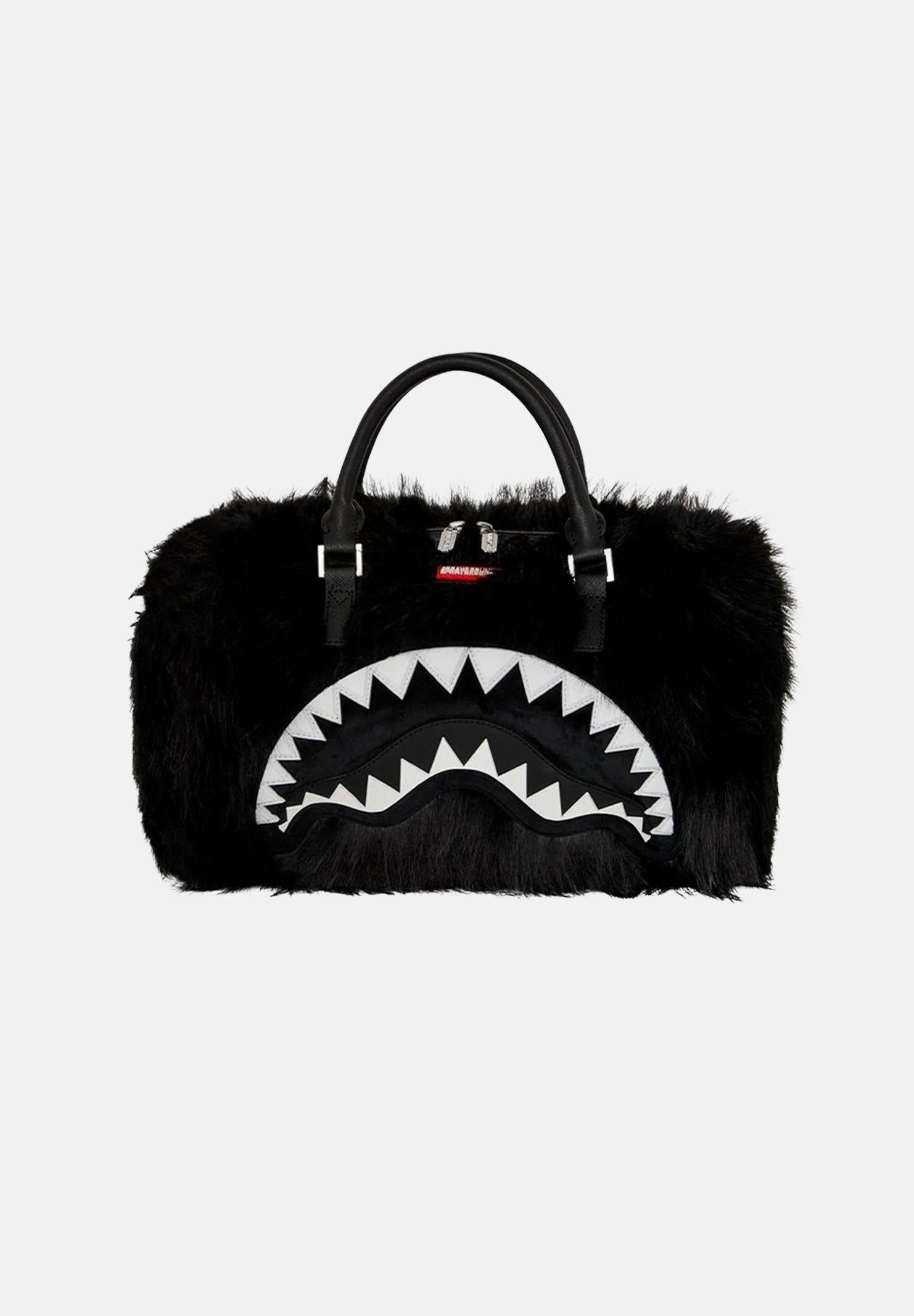 Fur Cray Black Mini Duffle 910D8209 NSZ SPRAYGROUND 