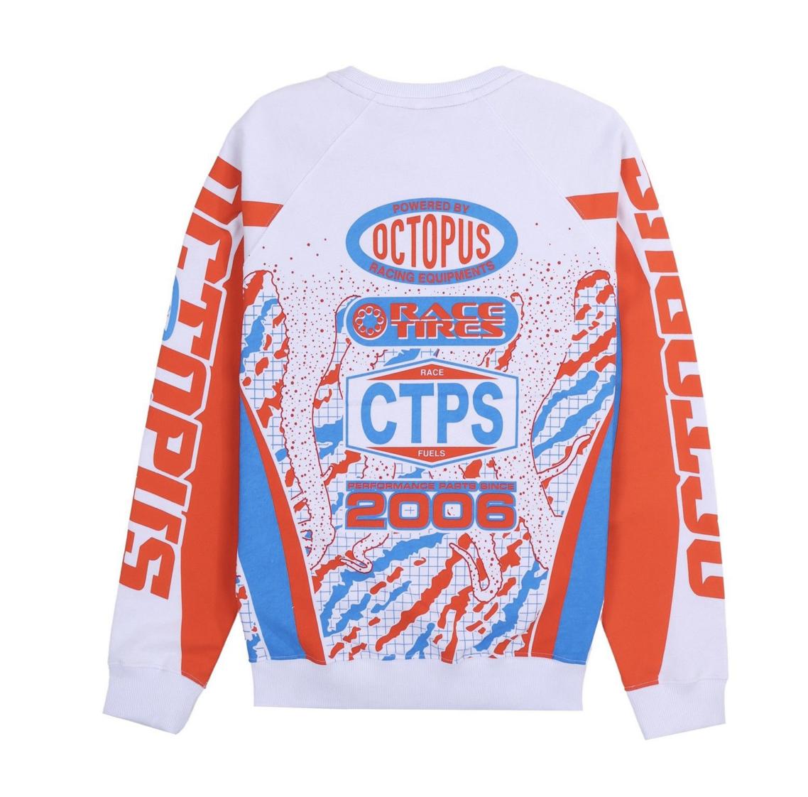 Racing Crewneck 23SOSC12 WHITE OCTOPUS 