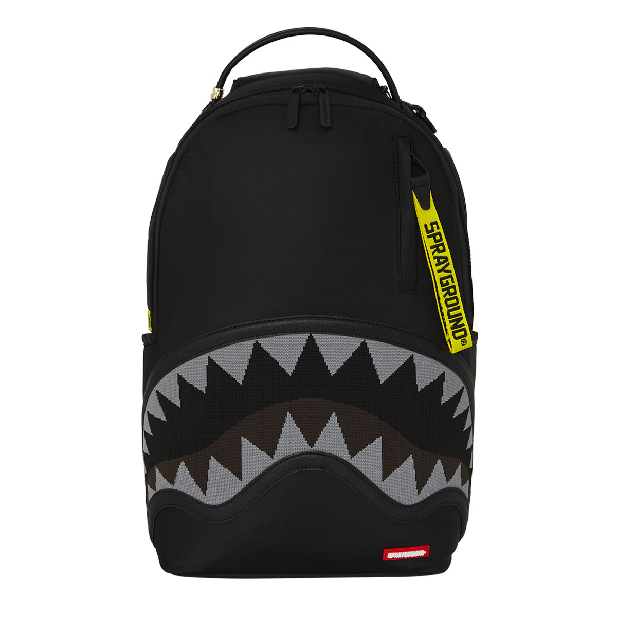 Shark Central Yellow Tape Satin Backpack 910B7736 NSZ SPRAYGROUND 
