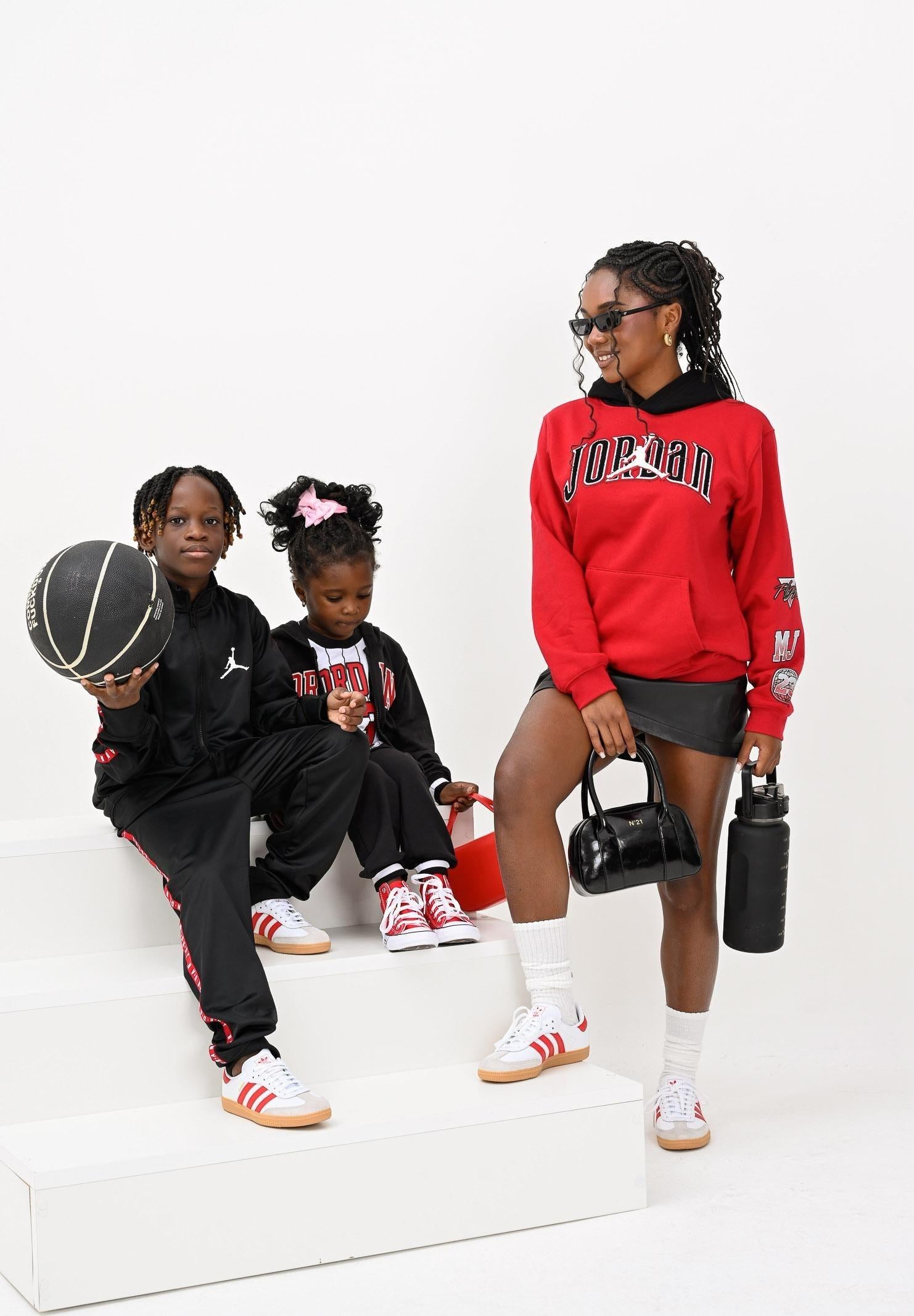 Felpa con cappuccio GAMETIME da bambino 95F209 R78 JORDAN 