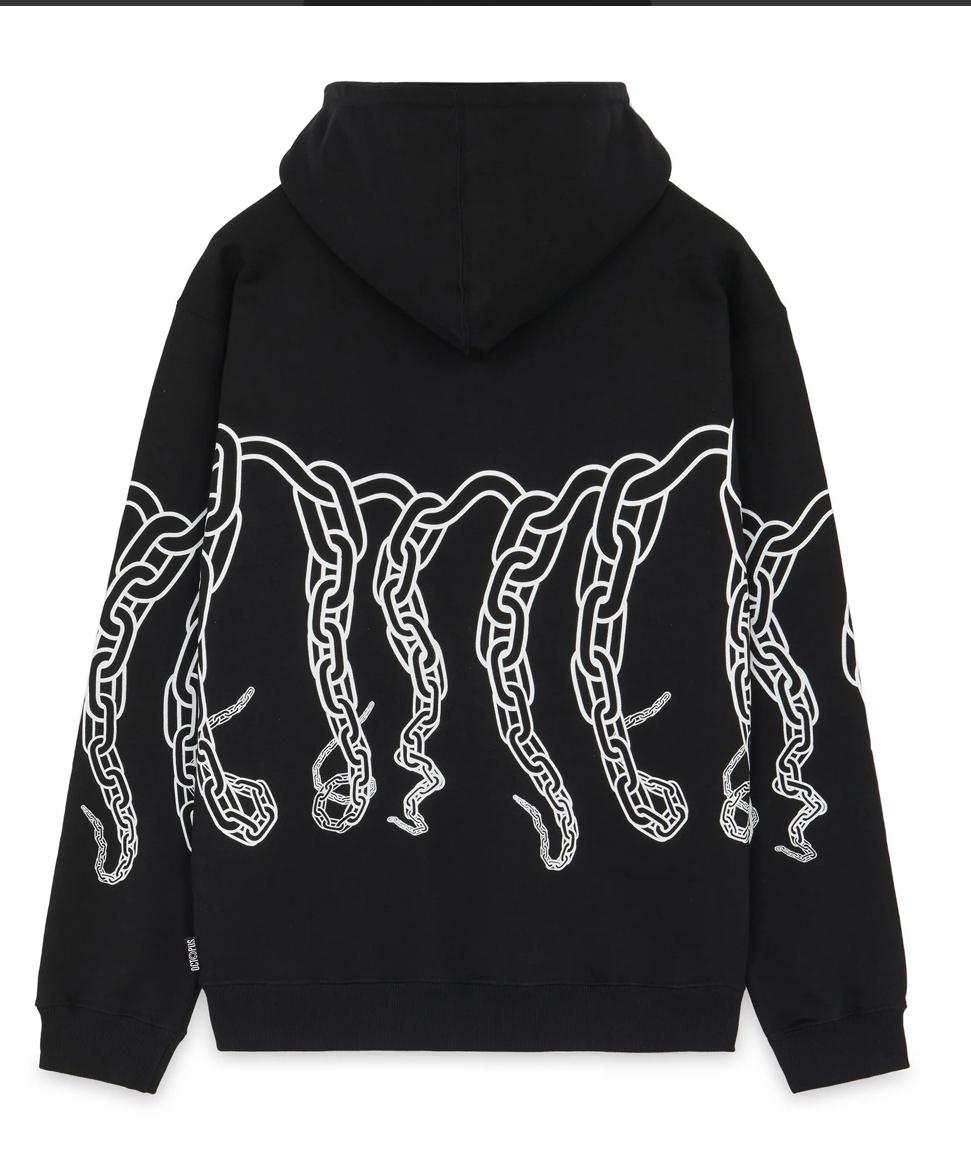 Chain Hoodie 23SOSH33 BLACK OCTOPUS 