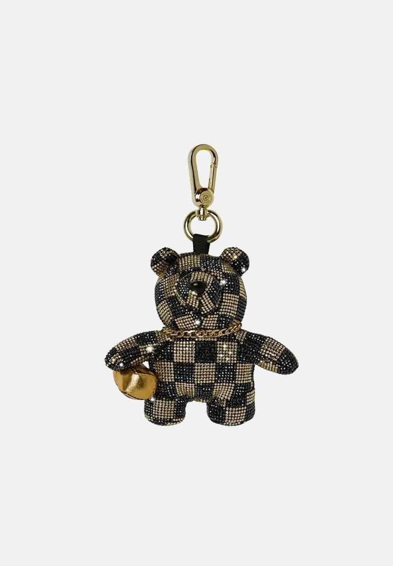 GOLD AND DANGEROUS BEAR KEYCHAIN