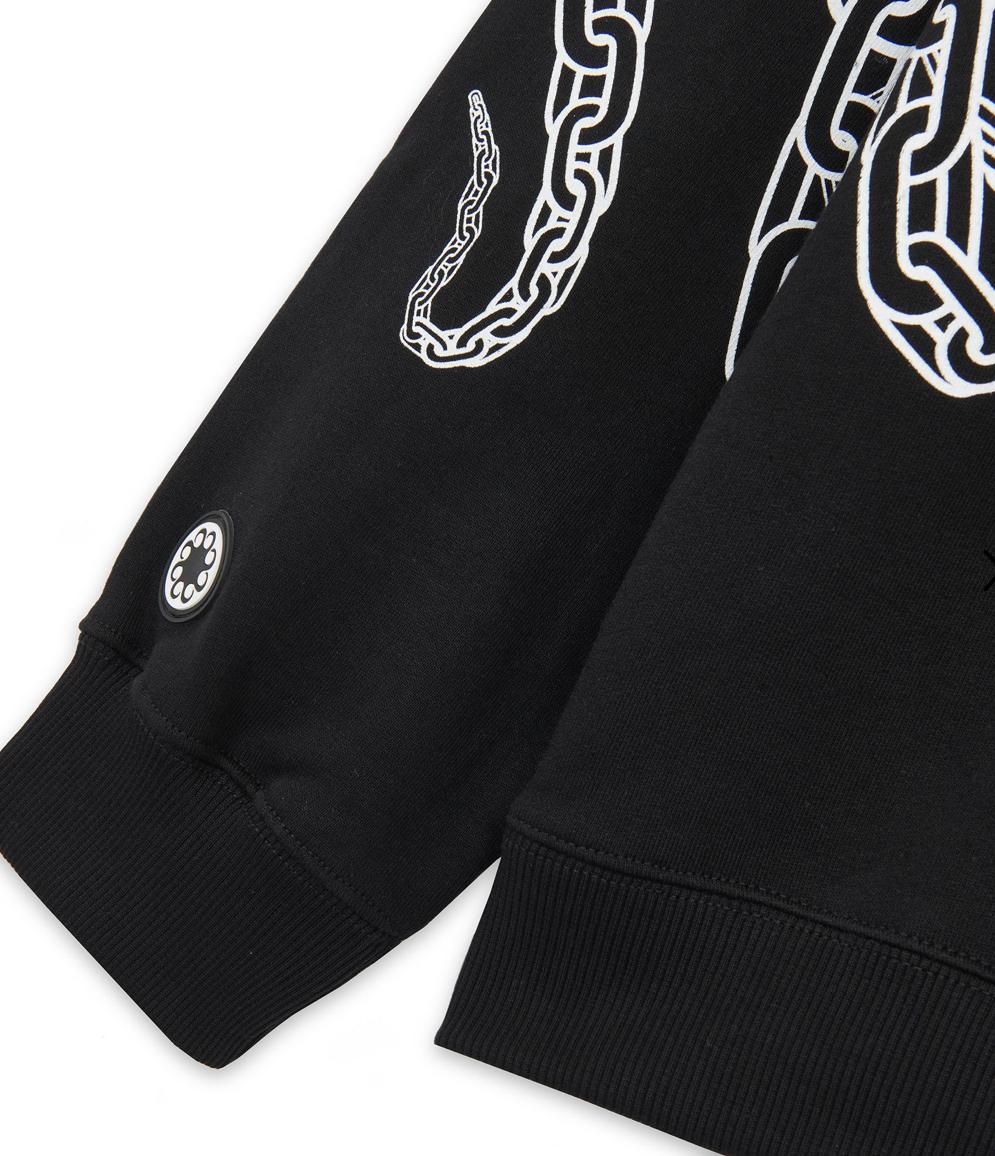 Chain Hoodie 23SOSH33 BLACK OCTOPUS 