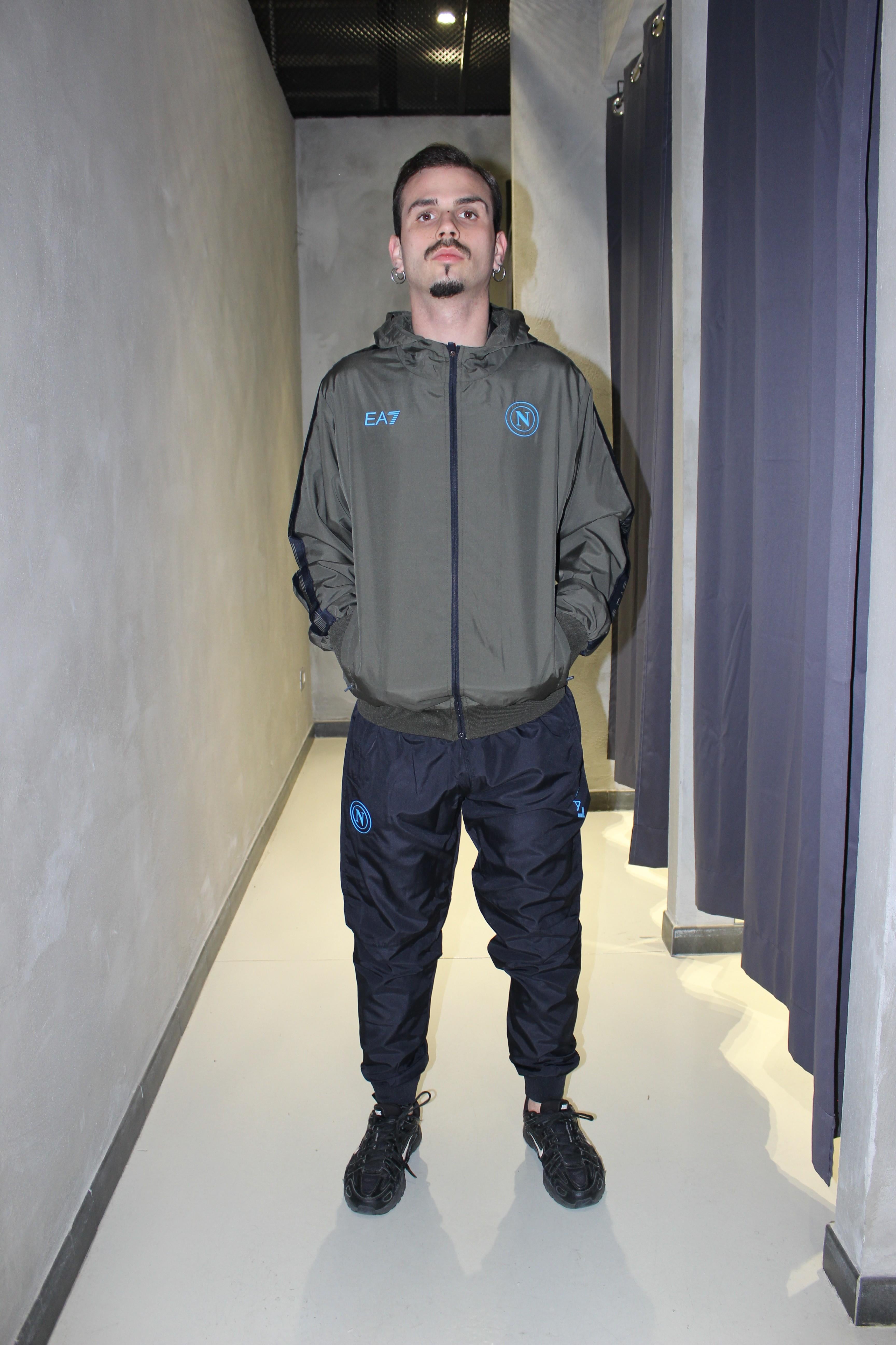 Tuta nylon con cappuccio TUTA NYLON CAPP OLIVE NIGHT EA7 