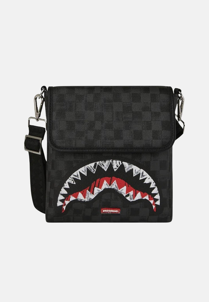 Scribble Shark Messenger Bag
