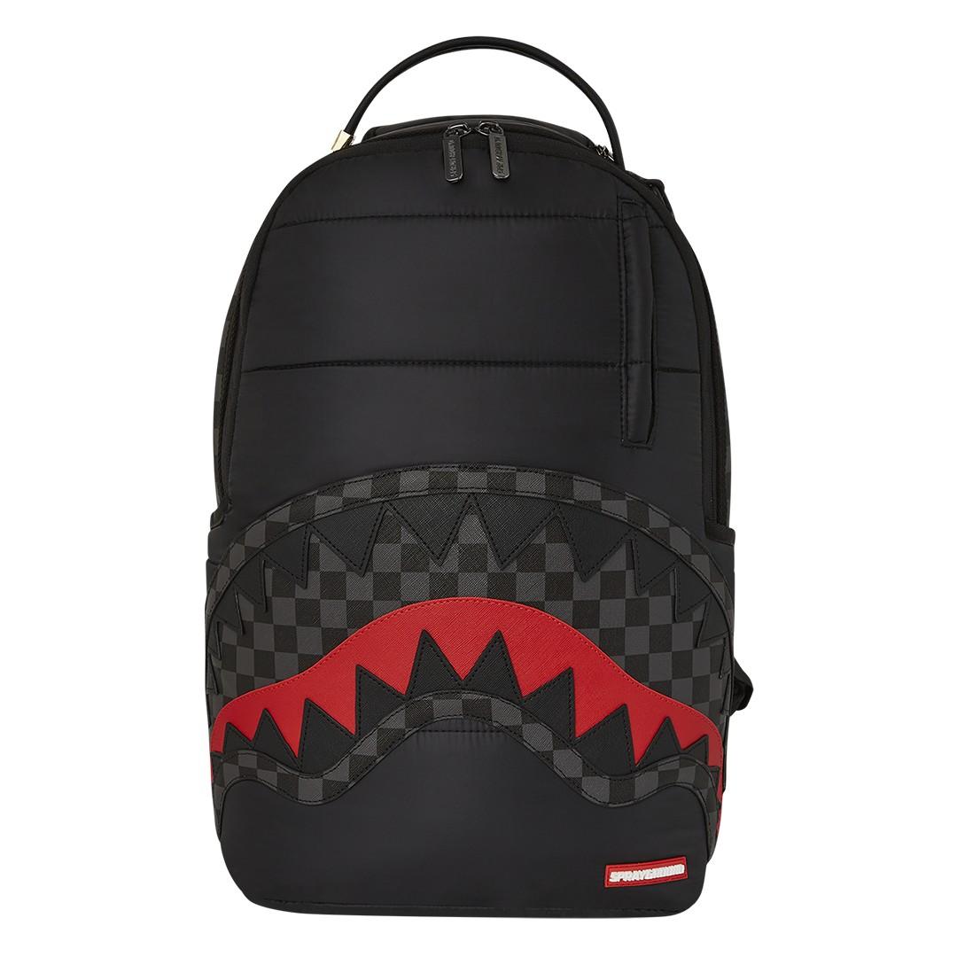 Black Puffer Grey Check Backpack 910B6780NSZ UNI SPRAYGROUND 