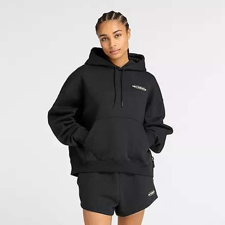 Reimagined Fleece Oversized Hoodie WT53515 BK NEW BALANCE 