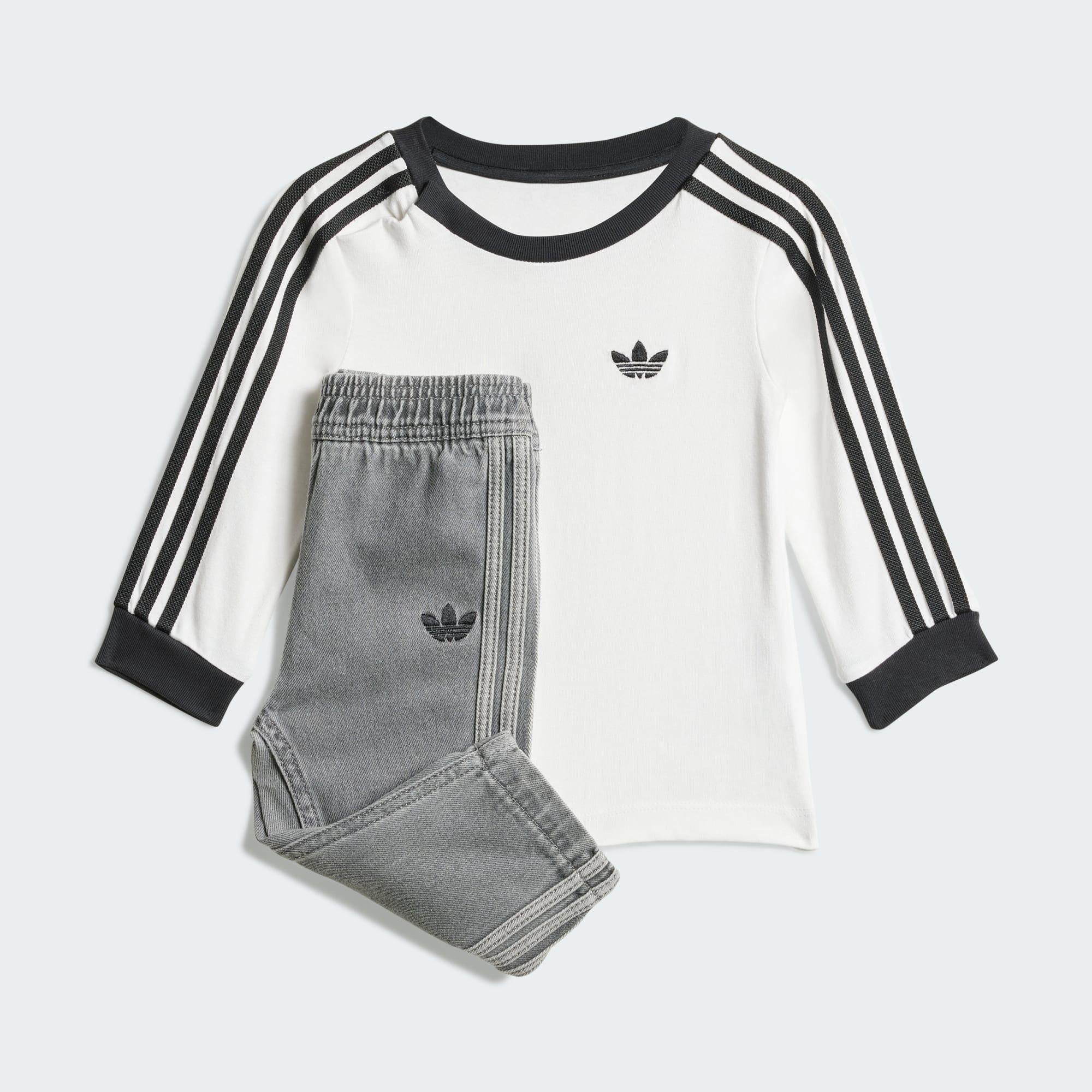 Completo Denim Long Sleeve Tee Kids JW5312 UNI ADIDAS 