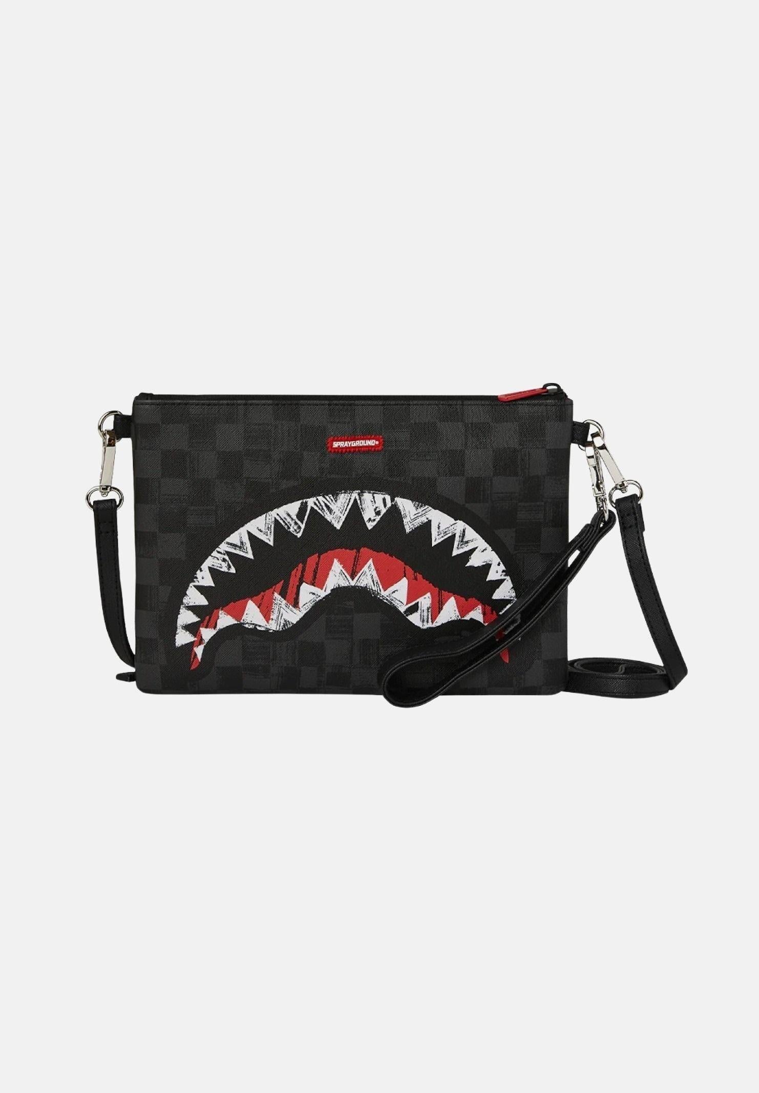 Scribble Shark Crossover Clutch 910B8229 NSZ SPRAYGROUND 