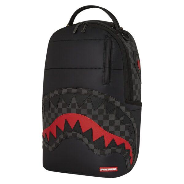 Black Puffer Grey Check Backpack 910B6780NSZ UNI SPRAYGROUND 