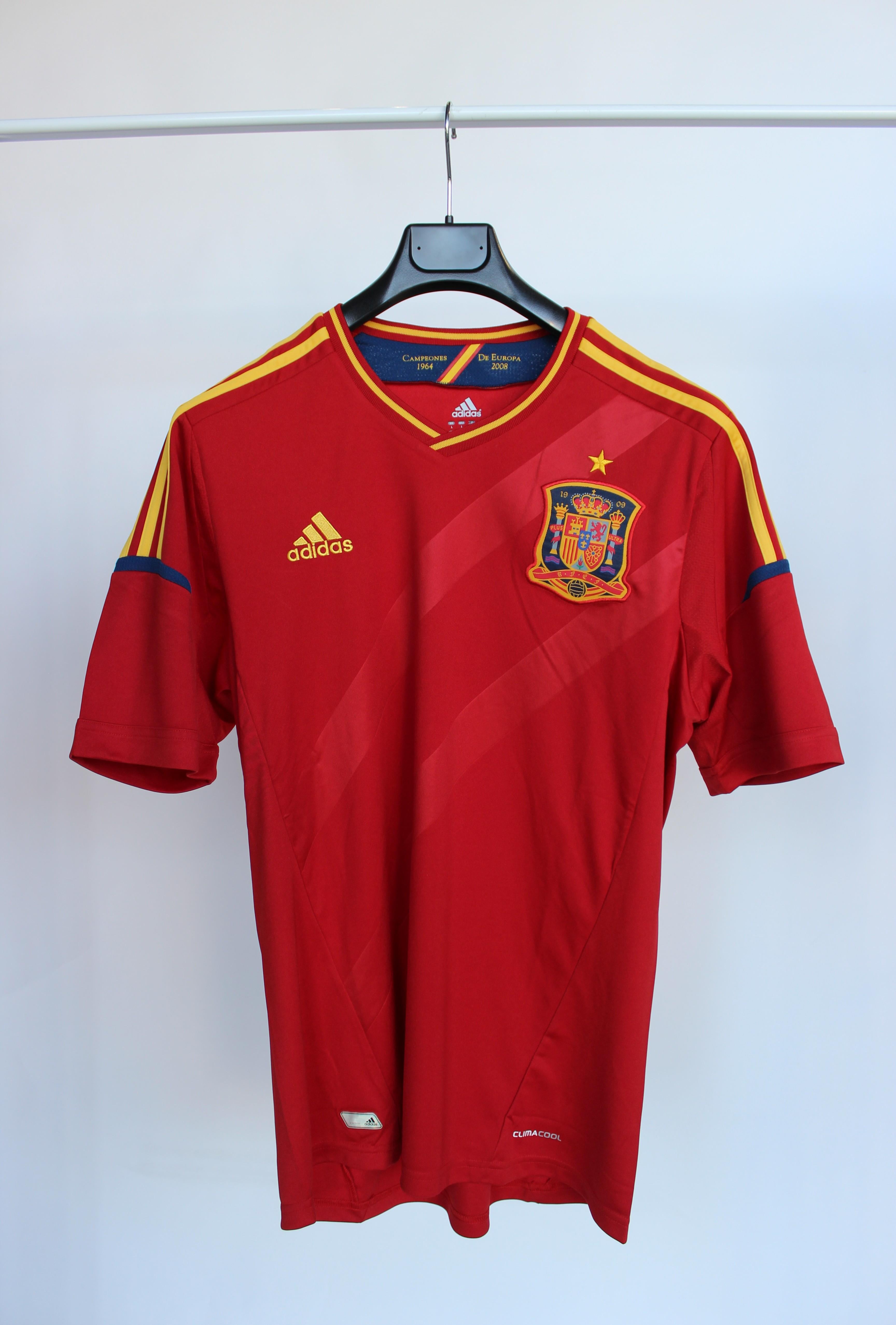 SPAIN 2012 2013 HOME SHIRT X10937 SPAGNA ADIDAS 