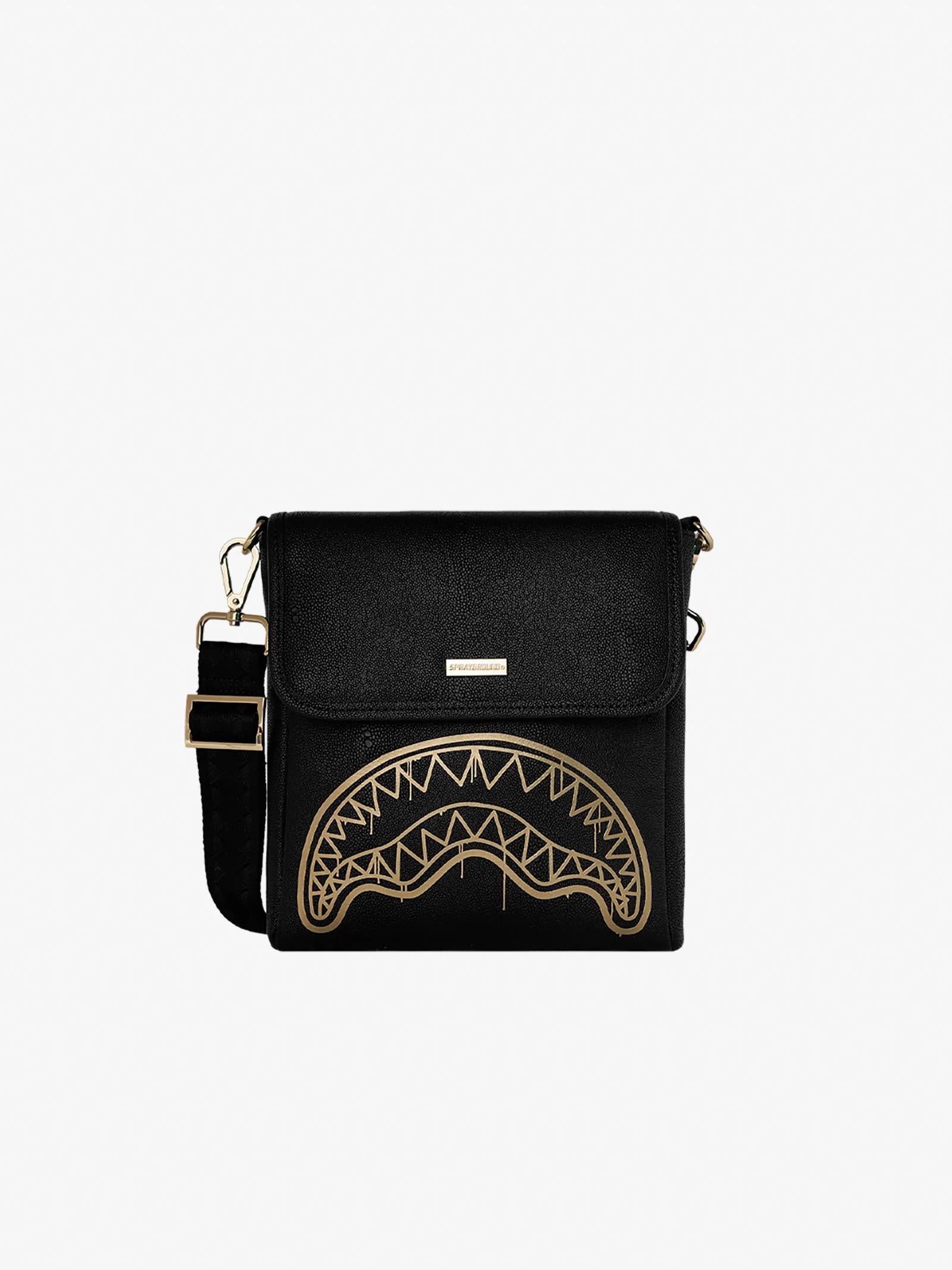 That Gold Drap Messenger Sling 910B8975NSZ UNI SPRAYGROUND 