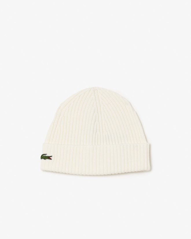 Berretto in lana spazzolata a costine RB0001 70V LACOSTE 