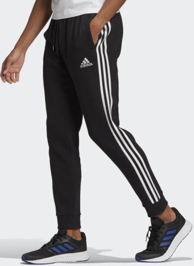 PANTALONI ESSENTIALS FLEECE FITTED 3-STRIPES GM1089 UNI ADIDAS 