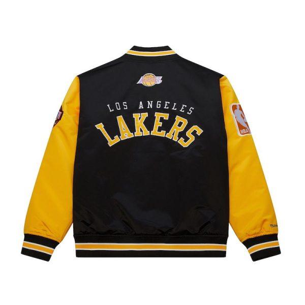 Nba Primetime Heavyweight Satin Jacket Vintage JK8453 LALBLCK MITCHELL&NESS 