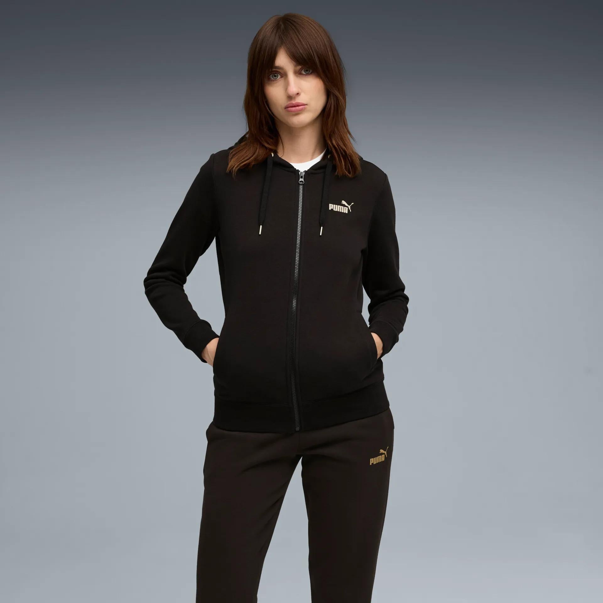 Metallic Hooded Sweat Suit FL op 688161 01 PUMA 