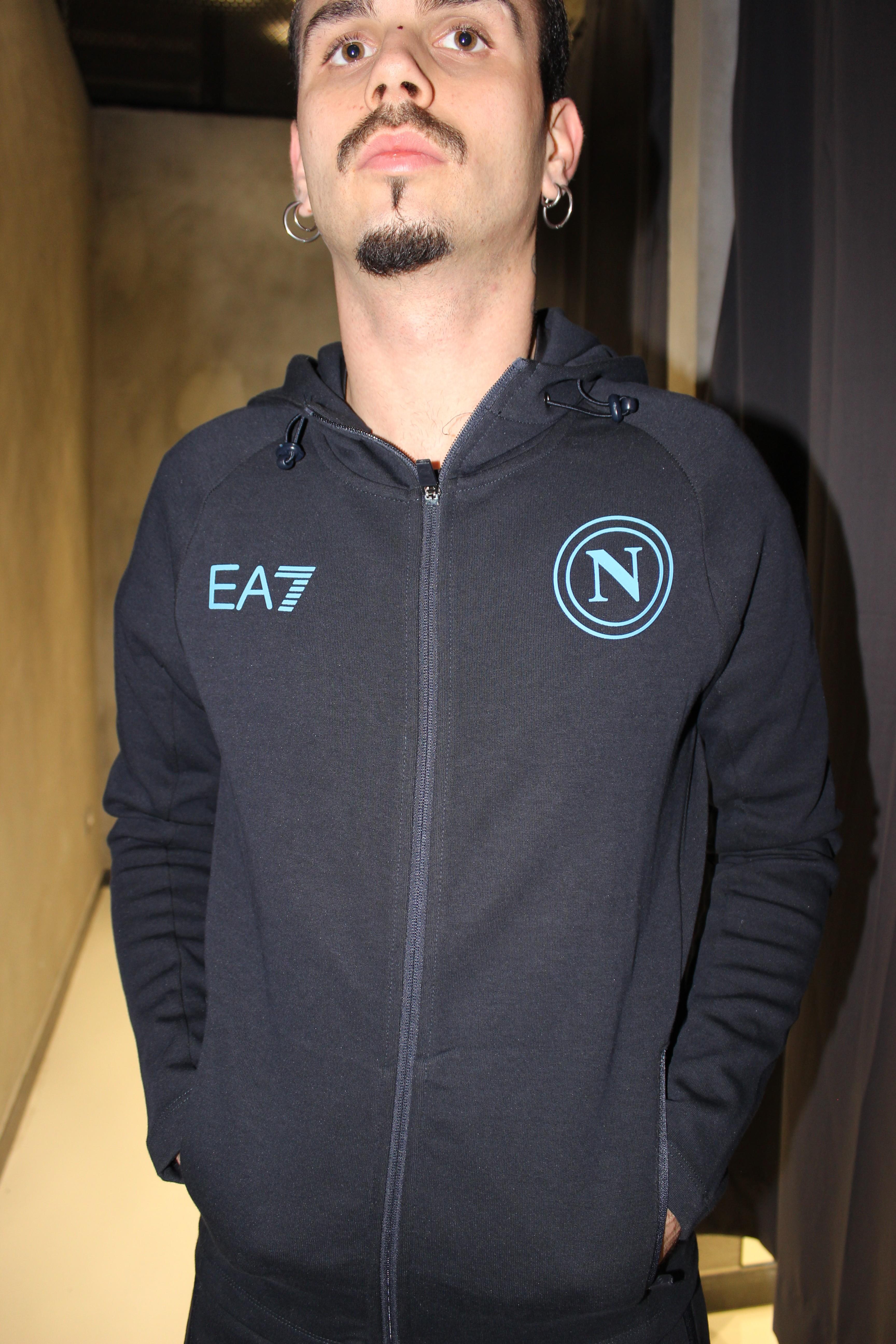 Tuta Interlock con Cappuccio  2023/2024 EASSCN24R09 BLU EA7 