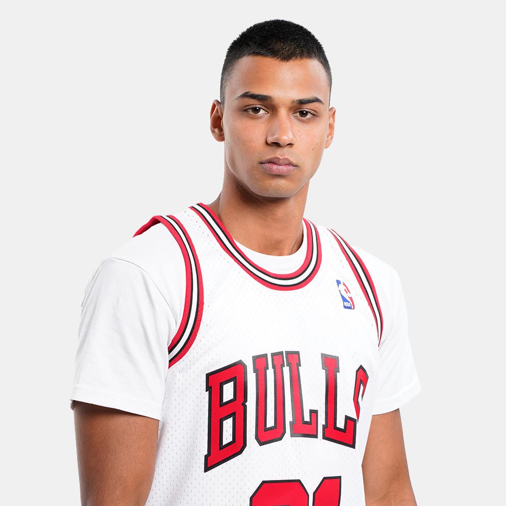 CHICAGO BULLS - DENNIS RODMAN SMJYAC18079 WHITE MITCHELL&NESS 