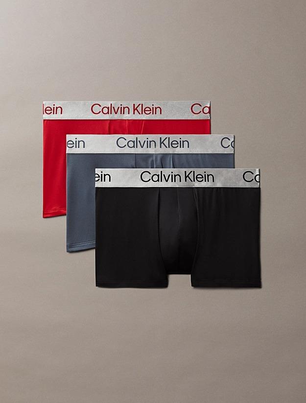 Boxer a vita bassa in confezione da 3 - Microfibre Stretch LV00NB4269 0GU CALVIN KLEIN 