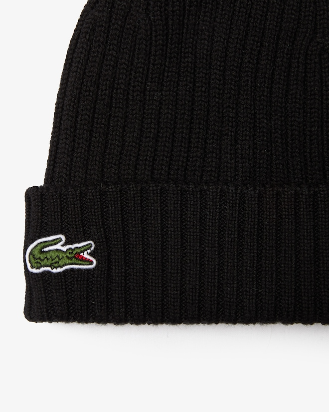 Berretto in lana spazzolata a costine RB0001 031 LACOSTE 